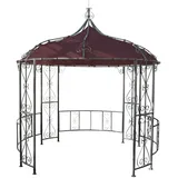 MCW Pergola Cabrera Ø 3m rot-braun