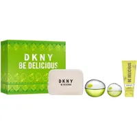 DKNY Be Delicious Eau de Parfum 100 ml + Body Lotion 100 ml + Eau de Parfum 15 ml Geschenkset