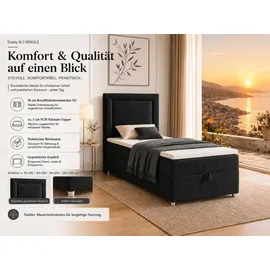Best For Home Trinity 100 x 200 cm Schwarz