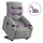 vidaXL Massagesessel Elektrisch 93 x 99,5 x 93 cm Hellgrau mit Aufstehhilfe
