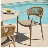 Idimex Gartenstuhl Narciso 56 x 54 x 81 cm champagner 6 St.
