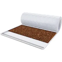 Fdm Topper 80x200 cm Matratzenauflage mit KOKOS Höhe 4 cm Kaltschaum Matratzenschoner H4 mit waschbarem Premium Bezug
