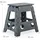 Relaxdays Klapphocker faltbar Kunststoff 39 x 39 x 32 cm Grau
