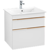 Villeroy & Boch Villeroy und Boch Venticello Waschtisch-Unterschrank A92405MS 60,3 x 59 x 50,2 cm, Griff Copper, White Matt