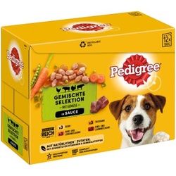 Pedigree Multipack Portionsbeutel Gemischte Selektion in Sauce 12x100g