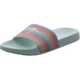 KangaROOS K-Slide Shine für Kinder, grün, Größe 32 EU