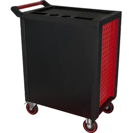 KS Tools RACINGline SCHWARZ/ROT Werkstattwagen mit 7 Schubladen und 215 Premium-Werkzeugen