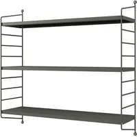 [en.casa] Wandregal Strängnäs 1-tlg. 0 x 0 x 0 cm Anthrazit