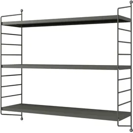 [en.casa] Wandregal Strängnäs 1-tlg. 0 x 0 x 0 cm Anthrazit