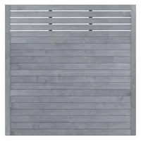 Traumgarten Sichtschutzzaun 179 x 179 cm grau lasiert
