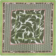 Betty Barclay Damen Tuch mit Aufdruck ACC, Khaki/Nature - Einheitsgröße