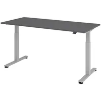 bümö Büroschreibtisch Graphit 180 x 80 cm / Braun