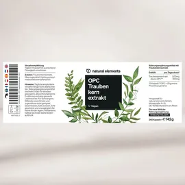 Natural Elements OPC Traubenkernextrakt Kapseln 240 St.