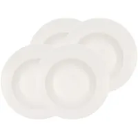 Villeroy & Boch Pastateller Flow ø 30 cm 4er Set weiß