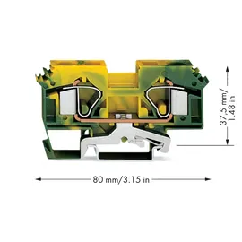 WAGO GmbH& Co. KG Schutzleiterklemme 0,2-16mmq gn/gelb 283-607