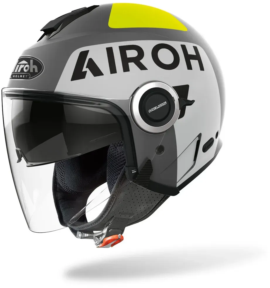 Airoh Helios Up Jet Helm, grijs, S Voorman