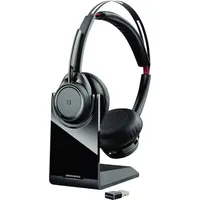 Plantronics UC B825M Telefon On Ear Headset Bluetooth® Stereo Schwarz Noise Cancelling Mikrofon-Stu