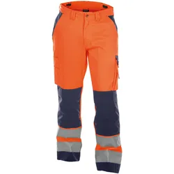 DASSY® Buffalo Warnschutz Bundhose mit Kniepolstertaschen - neonorange/dunkelblau - 66