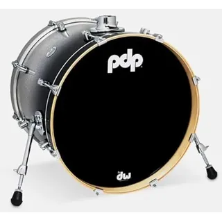 Pacific Drums Concept Maple Bass Drum, 20" x 16", Silver to Black Fade