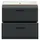 xonox.home Waschtisch mit Waschbecken Ice Nox Oak Nachbildung schwarz matt B/H/T: ca. 60x55x46 cm – Schwarz