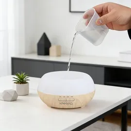 ideoon home Stilvoller Aroma Diffusor Luftbefeuchter 0,3 l Beige/Braun