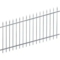 GAH Alberts Zaunfeld Chaussee 200 x 100 cm Anthrazit/Metall