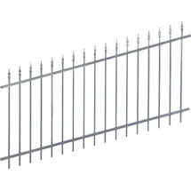 GAH Alberts Zaunfeld Chaussee 200 x 100 cm Anthrazit/Metall