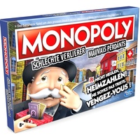 Hasbro - Monopoly - Für schlechte Verlierer (deutsch/französisch) Brettspiel