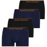 bruno banani Boxershorts »Short 2Pack Quick Access (2er Pack Kontrastfarbene Details Bruno Banani blau-schwarz