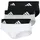 Slip 3er Pack Schwarz Weiß Grau M