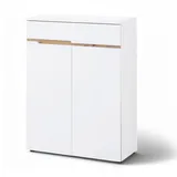 Innostyle Memphis 80 x 107 x 38 cm mit Schublade weiß / weiß matt