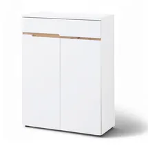 Innostyle Memphis 80 x 107 x 38 cm mit Schublade weiß / weiß matt