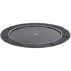 EXIT Dynamic ebenerdiges sports Trampolin ø366cm - schwarz