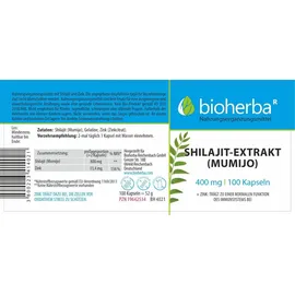 Bioherba Shilajit-Extrakt Kapseln 100 St.