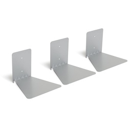 Umbra - Conceal Bücherhalter groß, silber (3er-Set)