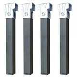 El Zorro IMEX EL ZORRO Set mit 4 Lattenrostfüßen ohne Rollen, Metall, neutral, 350 x 30 x 30 mm