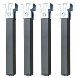 El Zorro IMEX EL ZORRO Set mit 4 Lattenrostfüßen ohne Rollen, Metall, neutral, 350 x 30 x 30 mm