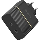 Otterbox 50 Watt Schnellladegerät mit Dualport USB-C Schwarz