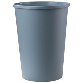 Home4You Abfalleimer 2er Set 50 Liter, Ø 40 cm - Pastellblau - Kunststoff - - Blau/Weiß