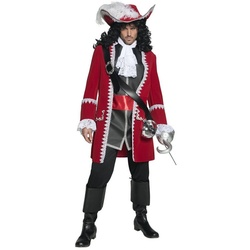 Smiffys Kostüm Hook Pirat, Mache als Captain Hook Jagd auf Peter Pan! rot
