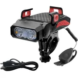 bergxperten pikfein RadGenie Smart 4-in-1: Die Innovative Fahrrad Handyhalterung Wasserdichter Handyhalterung für Fahrrad mit LED - Lichtern, Smartphone - Halterung und 360° Verstellbarkeit