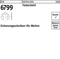 Industrial Quality Supplies DIN 6799 Sicherungsscheiben für Wellen Federstahl