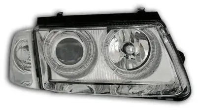Kristall-Scheinwerfer Angel Eyes für VW Passat 3B/B5 (1997–2000) - chrom