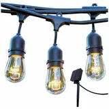 Lumi Jardin Lichterkette schwarz 6,5 m 10 Glühbirnen inkl. LED-Lampe