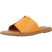 TAMARIS Damen Mules Pantoletten Leder Sommer; ORANGE/orange; 37 EU