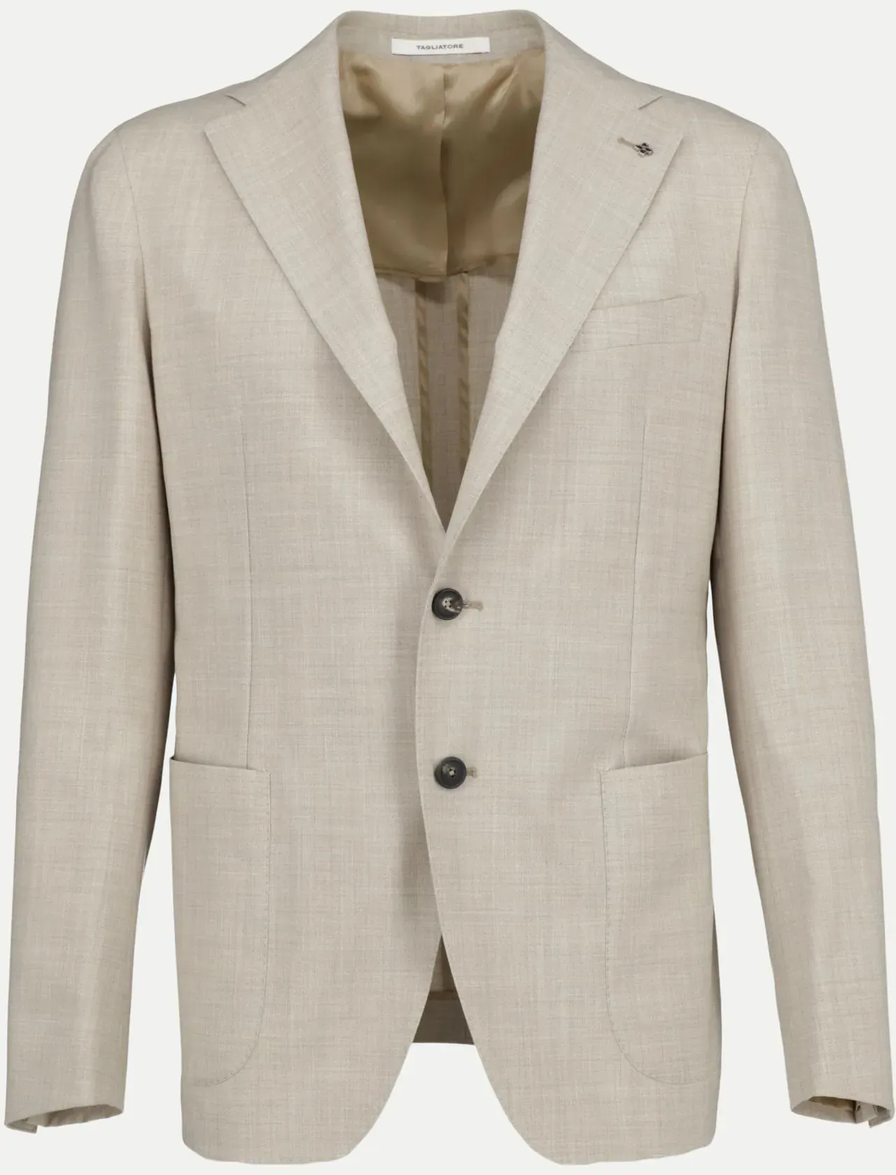 Anzug aus Woll-Seide-Mix Beige 54