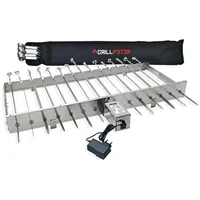 Grillpeter Mangal XXL Drehspießaufsatz 80 cm Edelstahlmotor Spieße