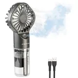Pearl Akku-Taschenventilator mit Wasser-Vernebler und 20 ml-Wassertank