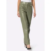 CREATION L Lederimitathose in khaki | Gr.: 19