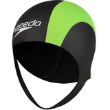 Speedo Xenon Neoprene Cap Soa20109 Badekappe, Schwarz/Bright Zest (Schwarz), L/XL